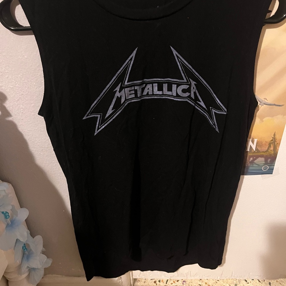 Metallica Black Sleeveless Shirt